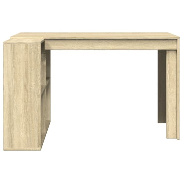 vidaXL skrivebord 123,5x73,5x75 cm konstrueret træ sonoma-eg