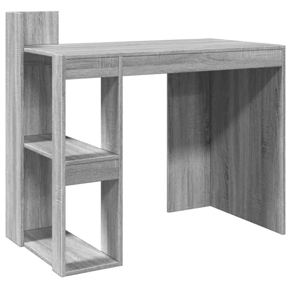 vidaXL skrivebord 103,5x56,5x94 cm konstrueret træ grå sonoma-eg