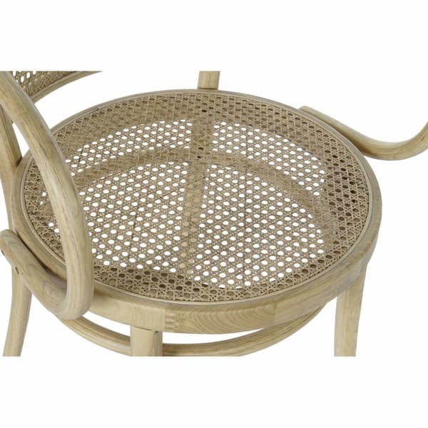 Matsalsstol DKD Home Decor Naturell Rattan Almträ 58 x 58 x 79,5 cm