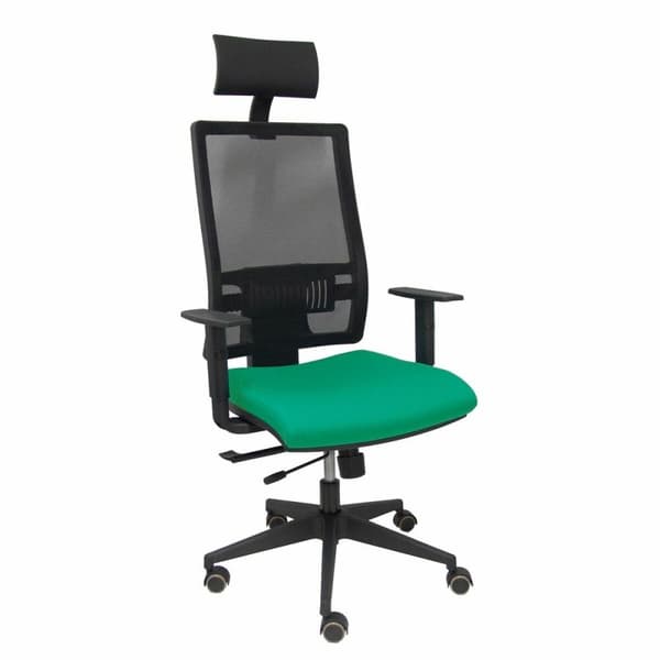 Kontorsstol med nackstöd Piqueras y Crespo B10CRPC Smaragdgrön
