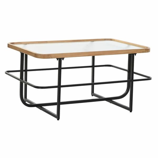 Soffbord DKD Home Decor Glas Metall (90 x 60 x 46 cm)