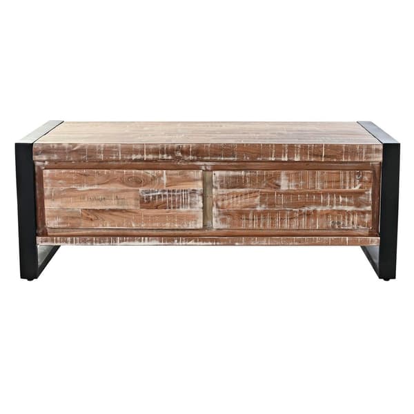 Soffbord DKD Home Decor Metall Akaciaträ (110 x 60 x 40 cm)