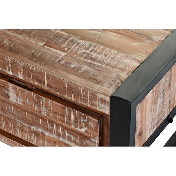 Soffbord DKD Home Decor Metall Akaciaträ (110 x 60 x 40 cm)