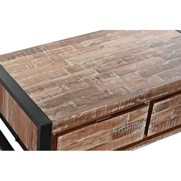 Soffbord DKD Home Decor Metall Akaciaträ (110 x 60 x 40 cm)