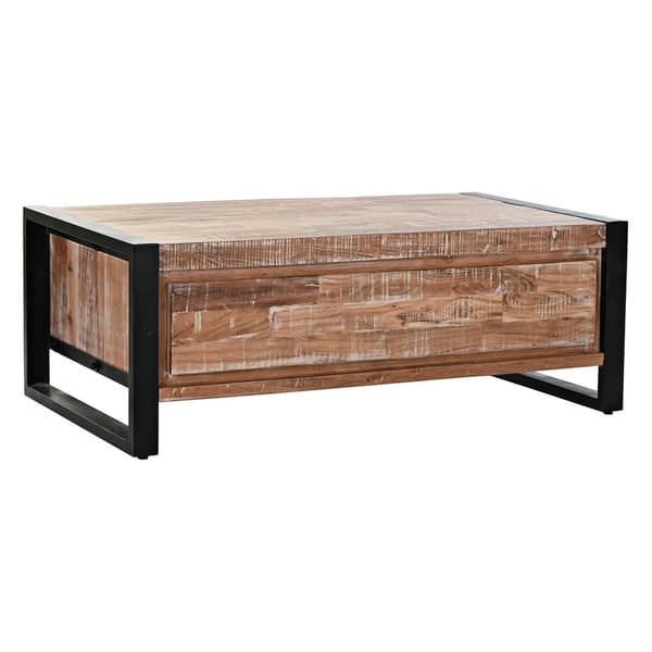 Soffbord DKD Home Decor Metall Akaciaträ (110 x 60 x 40 cm)