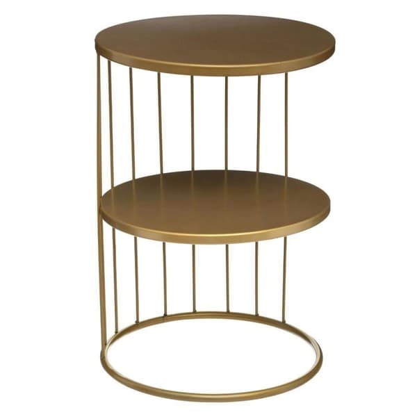Soffbord Atmosphera Kobu Gyllene Metall 36 x 36 x 52 cm