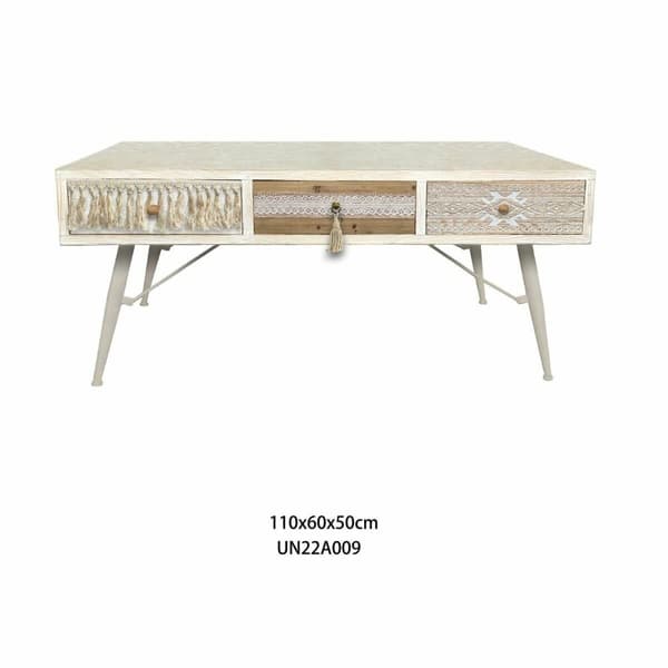 Soffbord DKD Home Decor Gran Bomull (110 x 60 x 50 cm)