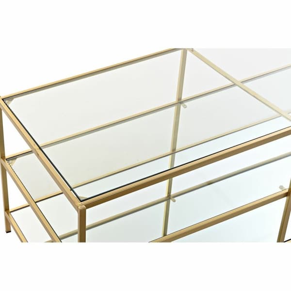 Soffbord DKD Home Decor Gyllene 120 x 50 x 45 cm Speglar Metall