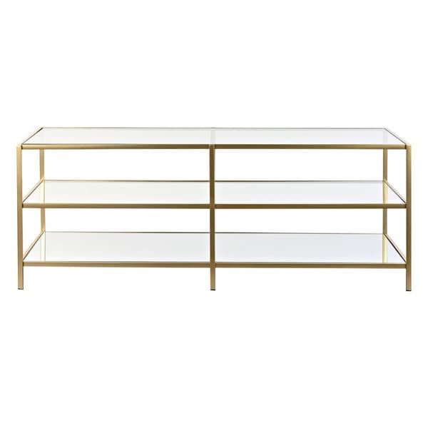 Soffbord DKD Home Decor Gyllene 120 x 50 x 45 cm Speglar Metall