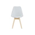 Miniatyrbild 3 av 6: Stol DKD Home Decor Blå Beige Polyester Skum bokträ 48 x 56 x 83 cm