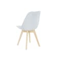Miniatyrbild 2 av 6: Stol DKD Home Decor Blå Beige Polyester Skum bokträ 48 x 56 x 83 cm