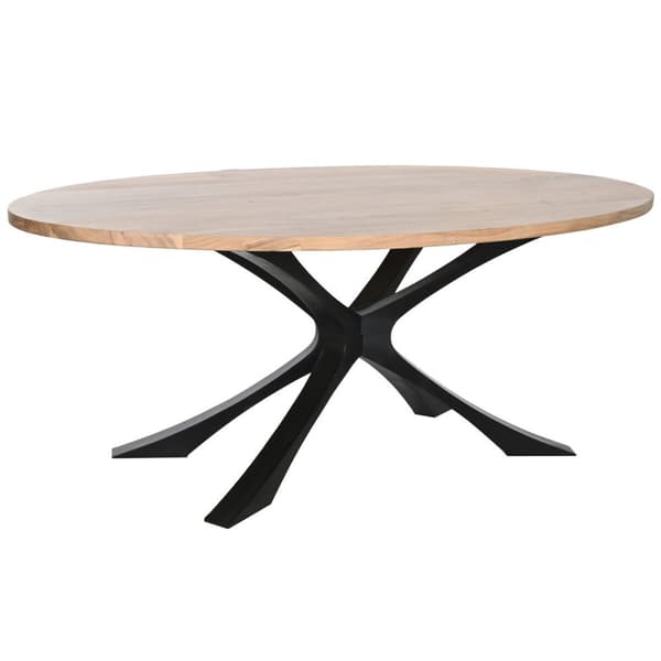 Matsalsbord DKD Home Decor Metall Akaciaträ 200 x 110 x 76 cm