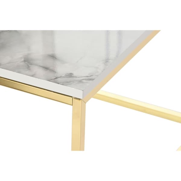 Soffbord DKD Home Decor Metall Trä MDF 100 x 60 x 40 cm