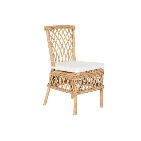 Stol DKD Home Decor Vit Naturell 45 x 55 x 85 cm 45 x 55 x 90 cm 47 x 58 x 90 cm