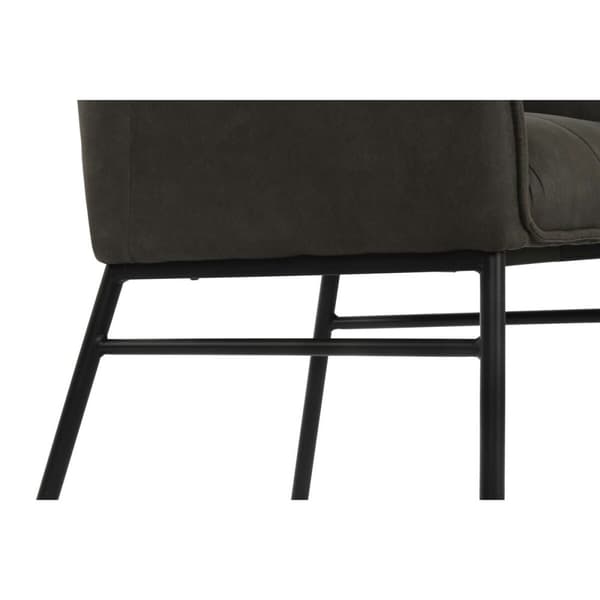 Stol DKD Home Decor Svart Mörkbrun Mörkgrå 60 x 60 x 84 cm