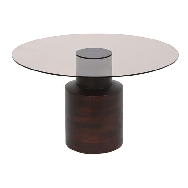 Soffbord DKD Home Decor Glas Mangoträ 80 x 80 x 40 cm