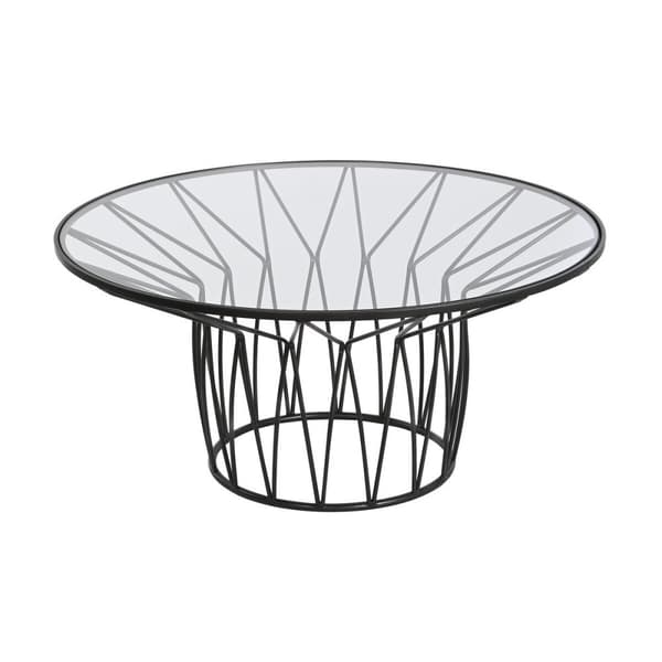 Soffbord Home ESPRIT Metall Glas 85 x 85 x 39 cm