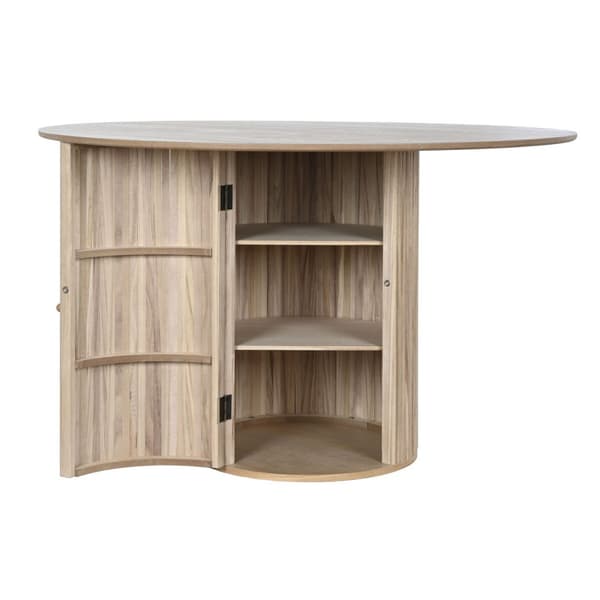 Matsalsbord Home ESPRIT Naturell Trä MDF 120 x 120 x 77 cm