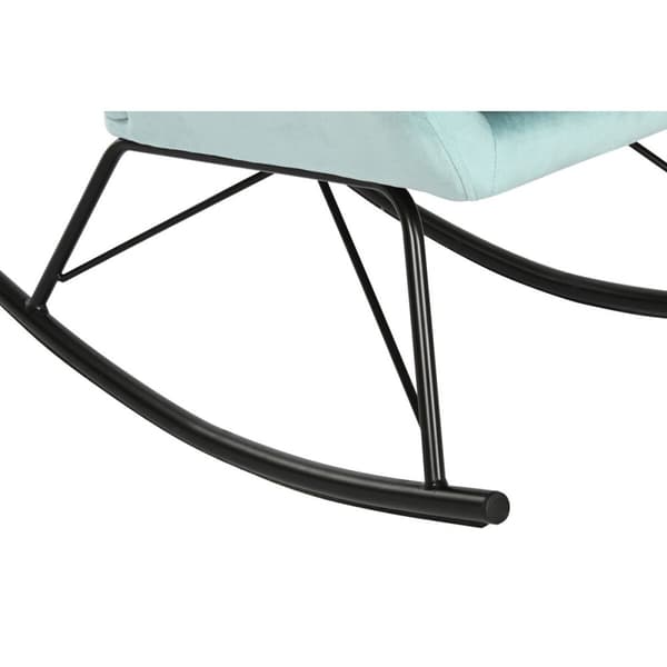 Gungstol Home ESPRIT Svart Himmelsblå Polyester Metall 68 x 90 x 92 cm