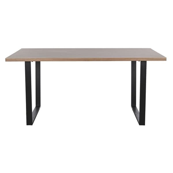 Matsalsbord Home ESPRIT Brun Svart Järn Trä MDF 160 x 90 x 75 cm
