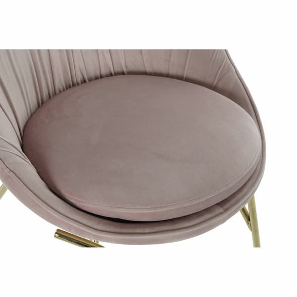 Spisebordsstol DKD Home Decor Pink Gylden 60 x 60 x 85 cm