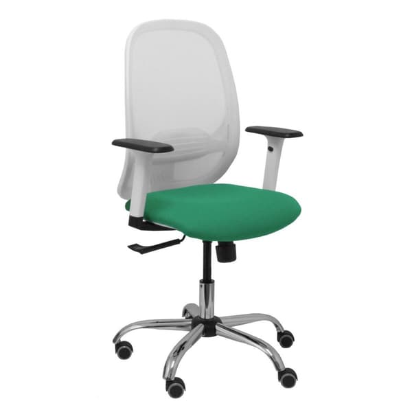 Kontorstol Piqueras y Crespo 354CRRP Hvid Grøn Smaragdgrøn