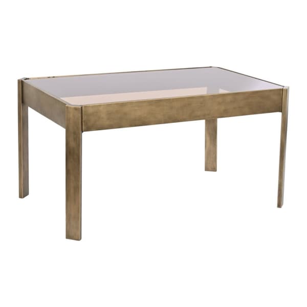 Sofabord DKD Home Decor 102 x 62 x 53 cm Krystal Metal Aluminium