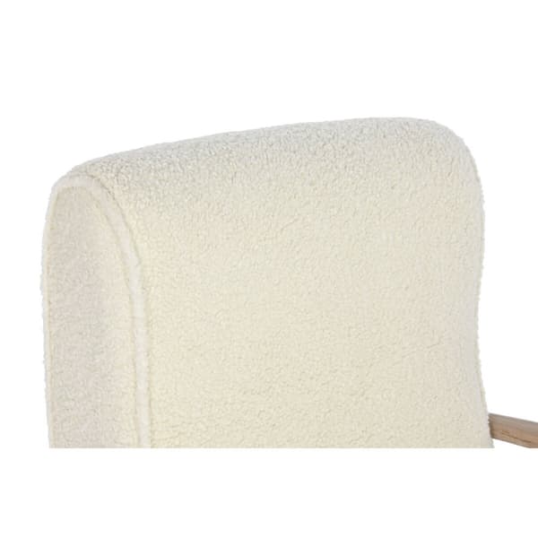 Lænestol Home ESPRIT Hvid Natur 57 x 55 x 85 cm