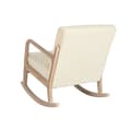 Miniatyrbillede 7 af 7: Gyngestol Home ESPRIT Hvid Natur Gummitræ 66 x 88 x 78 cm