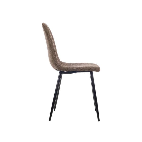 Stol Brun Klæde Fleece 45 x 89 x 53 cm (4 enheder)