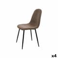 Miniatyrbillede 1 af 5: Stol Brun Klæde Fleece 45 x 89 x 53 cm (4 enheder)