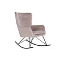 Miniatyrbillede 1 af 2: Gyngestol Home ESPRIT Sort Pink Polyester Metal 68 x 90 x 92 cm