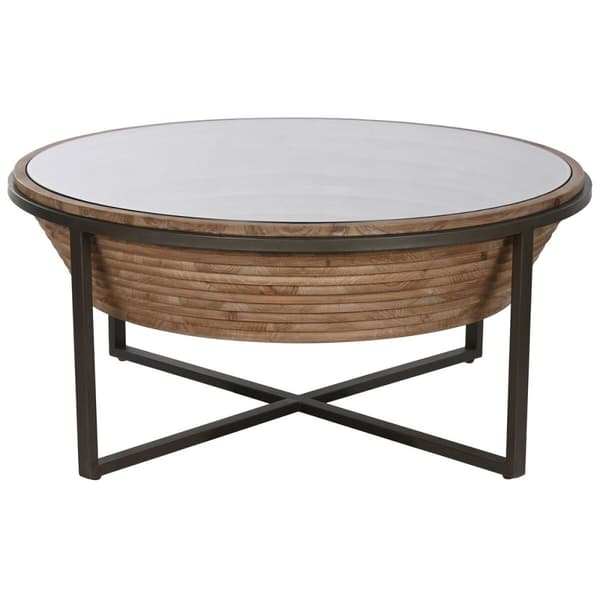 Sofabord Home ESPRIT Krystal Gran 102 x 102 x 46 cm