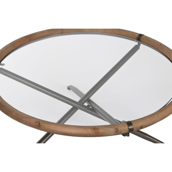 Sofabord Home ESPRIT Krystal Gran 100 x 100 x 40 cm