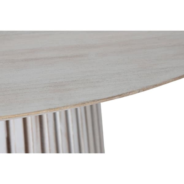 Spisebord Home ESPRIT Hvid Cedertræ 150 x 150 x 75 cm