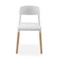 Miniatyrbillede 4 af 6: Stol Versa Hvid 45 x 76 x 42 cm (4 enheder)