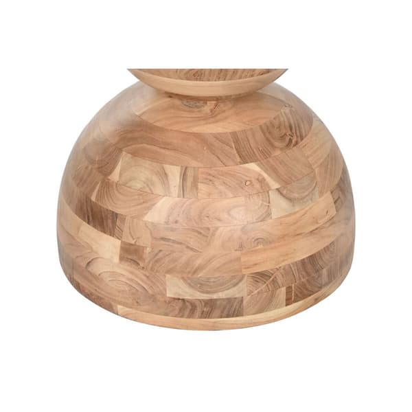 Spisebord Home ESPRIT Brun Natur Akacie 115 x 115 x 76 cm