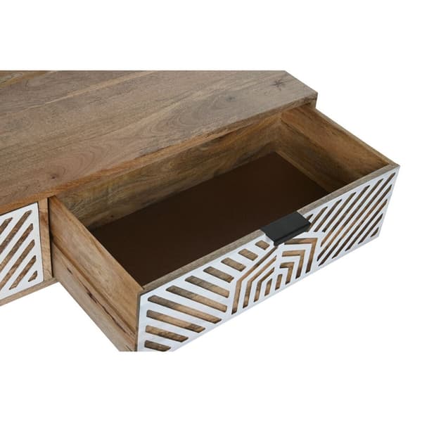 Sofabord Home ESPRIT Hvid Mangotræ 115 x 60 x 40 cm