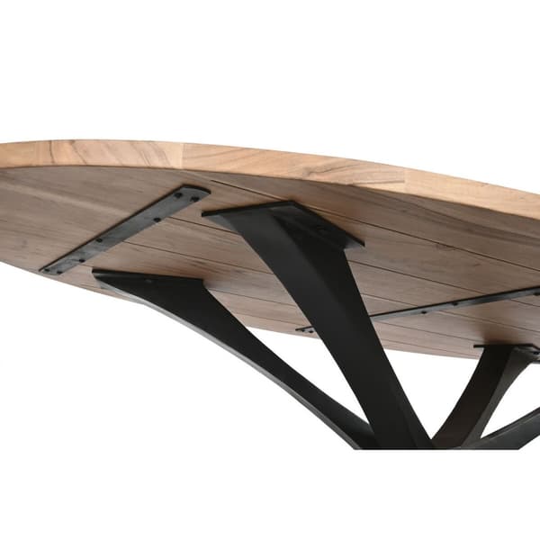 Spisebord DKD Home Decor Metal Akacie 200 x 110 x 76 cm
