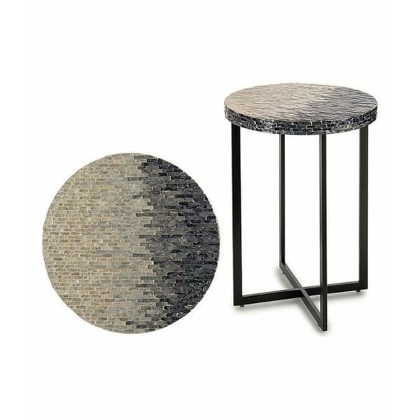 Sofabord Grå Metal Perlemor spånplade (45 x 62 x 45  cm)