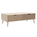 Miniatyrbillede 1 af 4: Sofabord DKD Home Decor Brun Træ Gran Plastik Træ MDF 120 x 60 x 42,5 cm