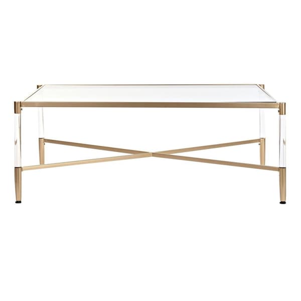 Sofabord DKD Home Decor Metal Akryl Glamour (120 x 70 x 45 cm)