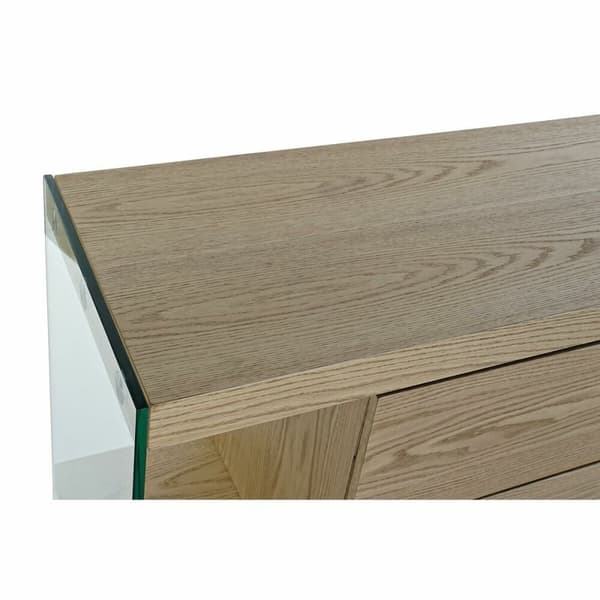 Sofabord DKD Home Decor Krystal valnød (130 x 70 x 42 cm)