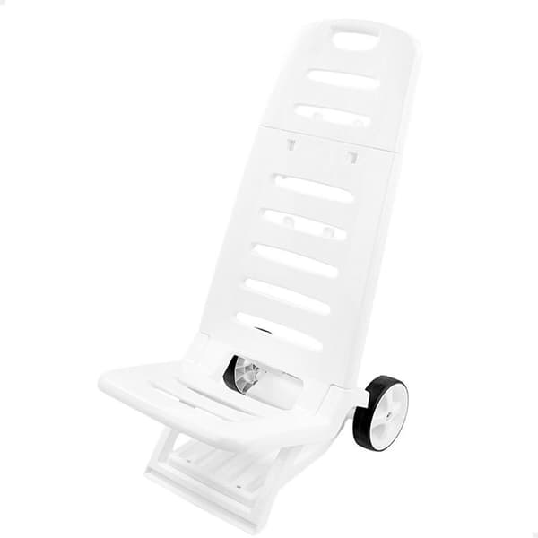 Strandkurv Aktive Hvid Hjul 40 x 84 x 44 cm (2 enheder)