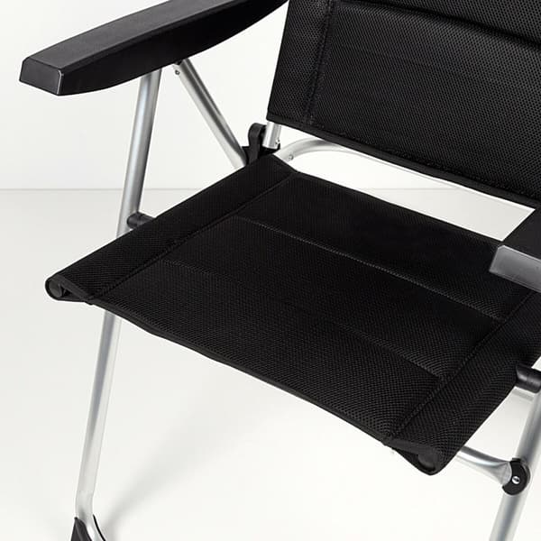 Strandkurv Aktive Deluxe Foldbar Sort 49 x 123 x 67 cm (2 enheder)