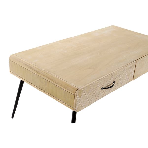Senterbord DKD Home Decor Svart Flerfarget Kopper Naturell Metall Paulownia-tre Tre MDF 100 x 52 x 42,5 cm 100 x 52 x 72 cm