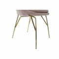Miniatyrbilde 4 av 4: Middagsstol DKD Home Decor Rosa Gyllen 60 x 60 x 85 cm