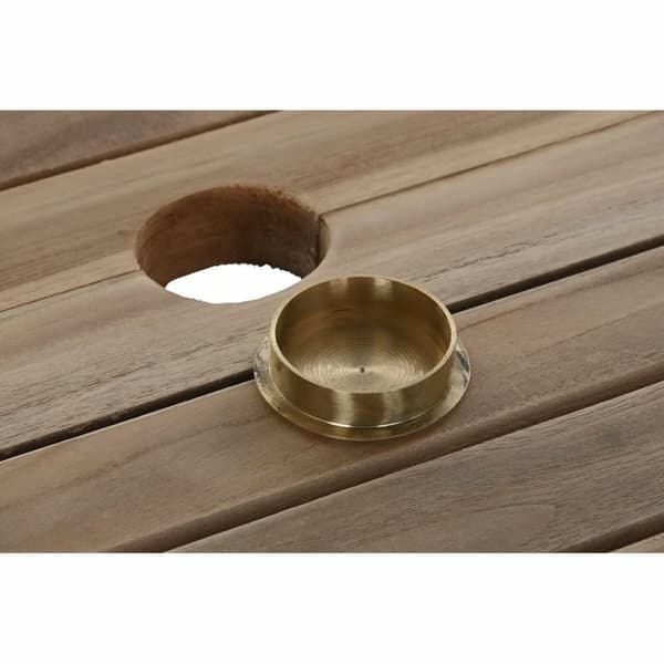 Middagsbord DKD Home Decor Brun Uttrekkbar Teak (180 x 120 x 75 cm)