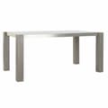 Miniatyrbilde 1 av 5: Middagsbord DKD Home Decor Krystall Grå Aluminium Tammi Herdet glass (162 x 92 x 74 cm)