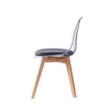 Miniatyrbilde 3 av 4: Middagsstol DKD Home Decor Svart Flerfarget Naturell 30 x 40 cm 54 x 47 x 81 cm